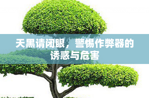 天黑请闭眼,警惕作弊器的诱惑与危害 天黑请闭眼,警惕作弊器的诱惑与危害