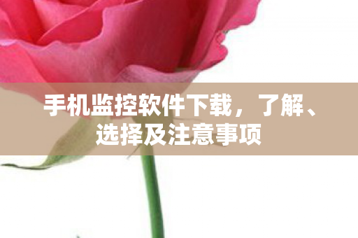 手机监控软件下载,了解、选择及注意事项 手机监控软件下载,了解、选择及注意事项
