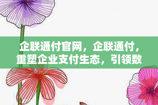 企联通付官网，企联通付，重塑企业支付生态，引领数字化财务管理新纪元