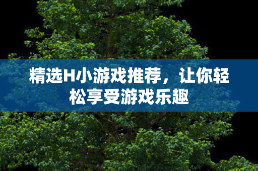 精选H小游戏推荐,让你轻松享受游戏乐趣 精选H小游戏推荐,让你轻松享受游戏乐趣