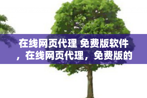 在线网页代理 免费版软件,在线网页代理,免费版的使用与注意事项 在线网页代理 免费版软件,在线网页代理,免费版的使用与注意事项