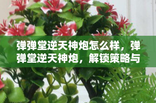 弹弹堂逆天神炮怎么样,弹弹堂逆天神炮,解锁策略与技巧 弹弹堂逆天神炮怎么样,弹弹堂逆天神炮,解锁策略与技巧