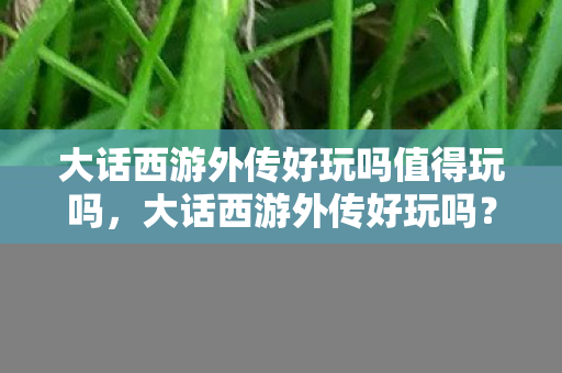大话西游外传好玩吗值得玩吗,大话西游外传好玩吗? 大话西游外传好玩吗值得玩吗,大话西游外传好玩吗?