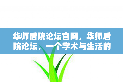 华师后院论坛官网,华师后院论坛,一个学术与生活的交汇点 华师后院论坛官网,华师后院论坛,一个学术与生活的交汇点