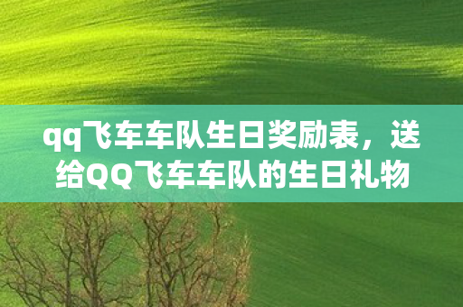qq飞车车队生日奖励表,送给QQ飞车车队的生日礼物,速度与激情的献礼 qq飞车车队生日奖励表,送给QQ飞车车队的生日礼物,速度与激情的献礼