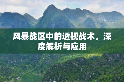 风暴战区中的透视战术,深度解析与应用 风暴战区中的透视战术,深度解析与应用