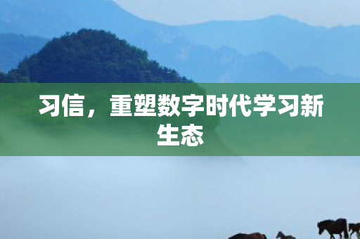 习信，重塑数字时代学习新生态