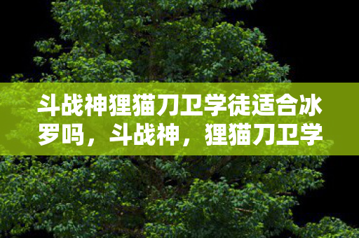 斗战神狸猫刀卫学徒适合冰罗吗,斗战神,狸猫刀卫学徒的崛起 斗战神狸猫刀卫学徒适合冰罗吗,斗战神,狸猫刀卫学徒的崛起