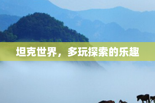 坦克世界,多玩探索的乐趣 坦克世界,多玩探索的乐趣