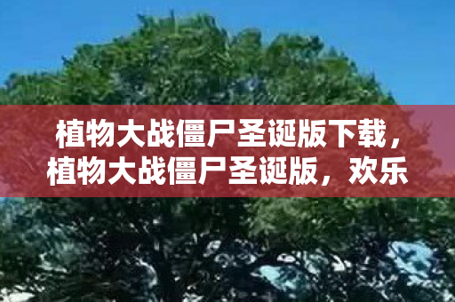 植物大战僵尸圣诞版下载,植物大战僵尸圣诞版,欢乐节日氛围下的策略挑战 植物大战僵尸圣诞版下载,植物大战僵尸圣诞版,欢乐节日氛围下的策略挑战