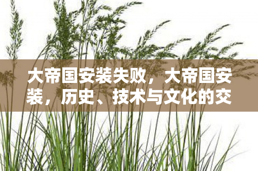 大帝国安装失败,大帝国安装,历史、技术与文化的交汇点 大帝国安装失败,大帝国安装,历史、技术与文化的交汇点