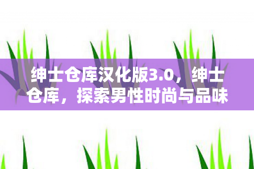 绅士仓库汉化版3.0,绅士仓库,探索男性时尚与品味的秘密 绅士仓库汉化版3.0,绅士仓库,探索男性时尚与品味的秘密