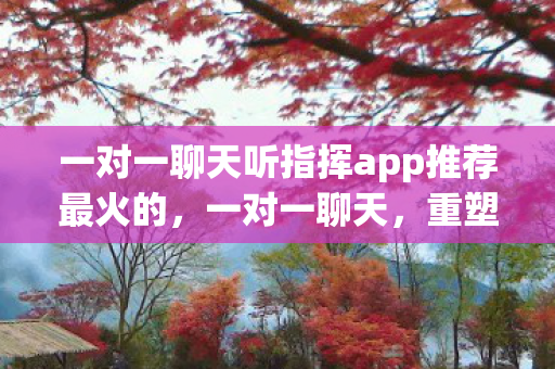 一对一聊天听指挥app推荐最火的,一对一聊天,重塑人际互动的私密空间 一对一聊天听指挥app推荐最火的,一对一聊天,重塑人际互动的私密空间