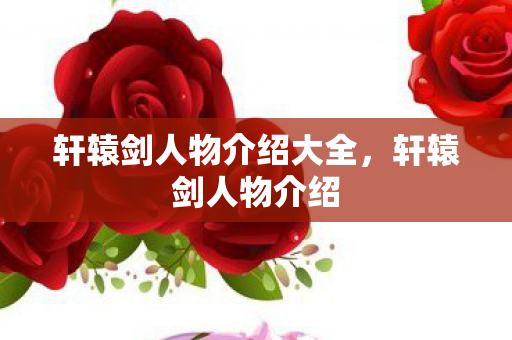 轩辕剑人物介绍大全,轩辕剑人物介绍 轩辕剑人物介绍大全,轩辕剑人物介绍