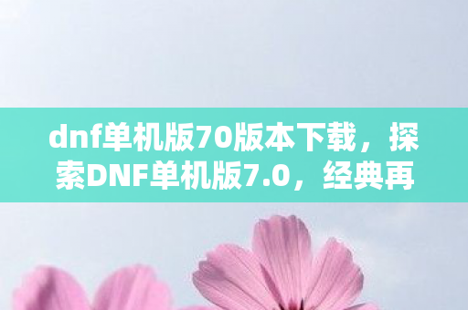 dnf单机版70版本下载,探索DNF单机版7.0,经典再现,无限可能 dnf单机版70版本下载,探索DNF单机版7.0,经典再现,无限可能