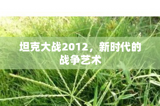 坦克大战2012,新时代的战争艺术 坦克大战2012,新时代的战争艺术