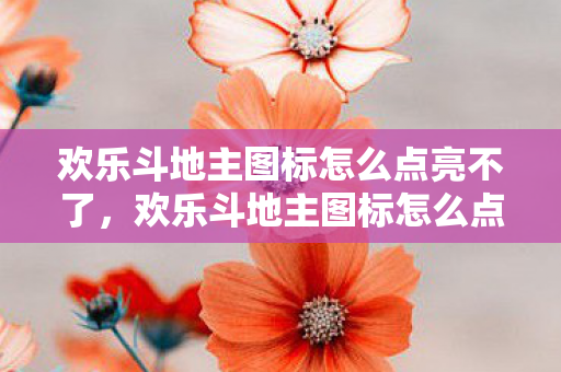 欢乐斗地主图标怎么点亮不了，欢乐斗地主图标怎么点亮？