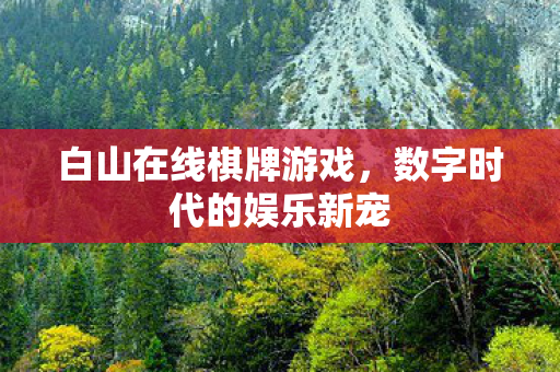 白山在线棋牌游戏,数字时代的娱乐新宠 白山在线棋牌游戏,数字时代的娱乐新宠