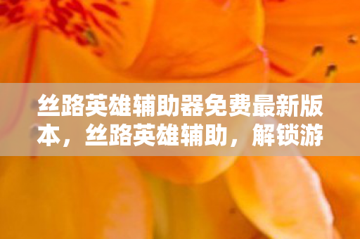 丝路英雄辅助器免费最新版本,丝路英雄辅助,解锁游戏新境界的必备工具 丝路英雄辅助器免费最新版本,丝路英雄辅助,解锁游戏新境界的必备工具