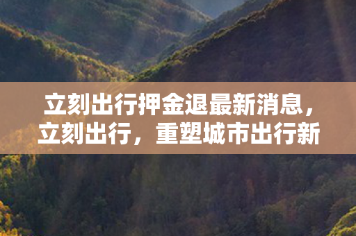 立刻出行押金退最新消息，立刻出行，重塑城市出行新体验