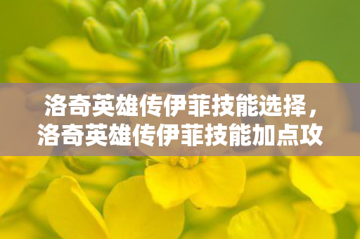 洛奇英雄传伊菲技能选择,洛奇英雄传伊菲技能加点攻略 洛奇英雄传伊菲技能选择,洛奇英雄传伊菲技能加点攻略