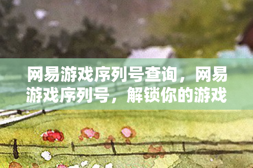 网易游戏序列号查询，网易游戏序列号，解锁你的游戏新世界