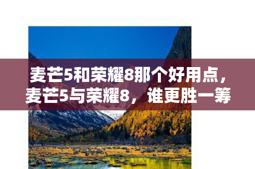 麦芒5和荣耀8那个好用点，麦芒5与荣耀8，谁更胜一筹？