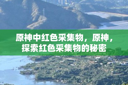 原神中红色采集物,原神,探索红色采集物的秘密 原神中红色采集物,原神,探索红色采集物的秘密
