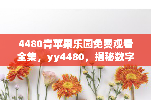 4480青苹果乐园免费观看全集，yy4480，揭秘数字背后的秘密