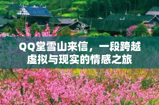 QQ堂雪山来信,一段跨越虚拟与现实的情感之旅 QQ堂雪山来信,一段跨越虚拟与现实的情感之旅