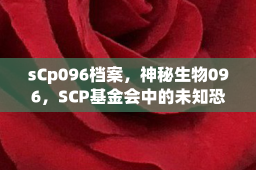 sCp096档案，神秘生物096，SCP基金会中的未知恐怖