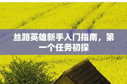丝路英雄新手入门指南，第一个任务初探
