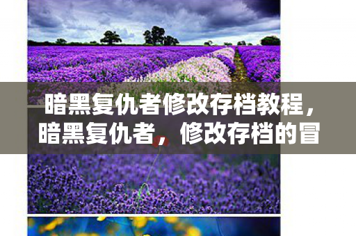 暗黑复仇者修改存档教程，暗黑复仇者，修改存档的冒险之旅