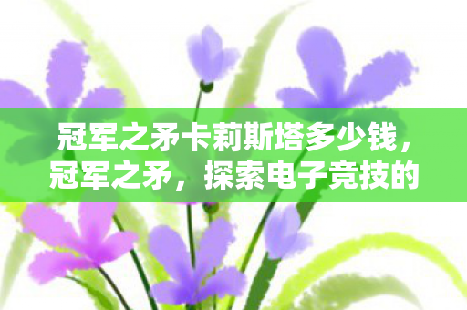 冠军之矛卡莉斯塔多少钱,冠军之矛,探索电子竞技的荣耀之路 冠军之矛卡莉斯塔多少钱,冠军之矛,探索电子竞技的荣耀之路