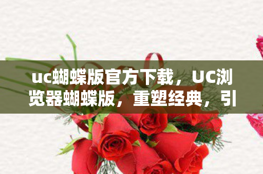 uc蝴蝶版官方下载，UC浏览器蝴蝶版，重塑经典，引领移动时代新风尚
