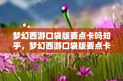 梦幻西游口袋版要点卡吗知乎，梦幻西游口袋版要点卡吗？详解梦幻西游口袋版收费模式