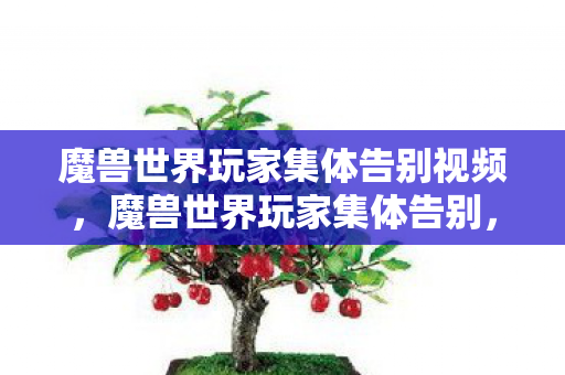 魔兽世界玩家集体告别视频,魔兽世界玩家集体告别,一段传奇的落幕 魔兽世界玩家集体告别视频,魔兽世界玩家集体告别,一段传奇的落幕