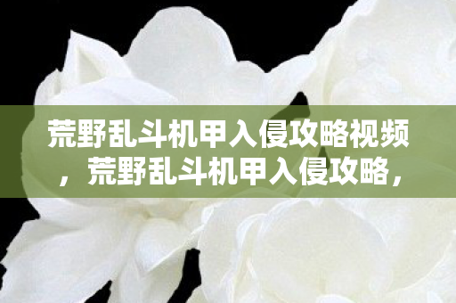 荒野乱斗机甲入侵攻略视频,荒野乱斗机甲入侵攻略,成为终极战士的秘诀 荒野乱斗机甲入侵攻略视频,荒野乱斗机甲入侵攻略,成为终极战士的秘诀