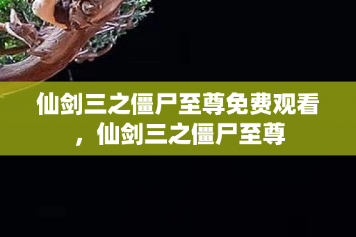 仙剑三之僵尸至尊免费观看,仙剑三之僵尸至尊 仙剑三之僵尸至尊免费观看,仙剑三之僵尸至尊
