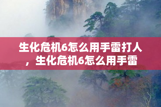生化危机6怎么用手雷打人，生化危机6怎么用手雷
