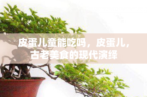皮蛋儿童能吃吗,皮蛋儿,古老美食的现代演绎 皮蛋儿童能吃吗,皮蛋儿,古老美食的现代演绎