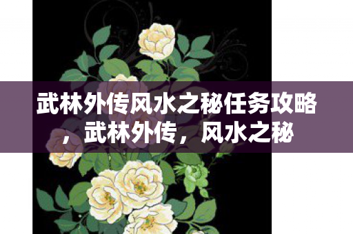 武林外传风水之秘任务攻略,武林外传,风水之秘 武林外传风水之秘任务攻略,武林外传,风水之秘