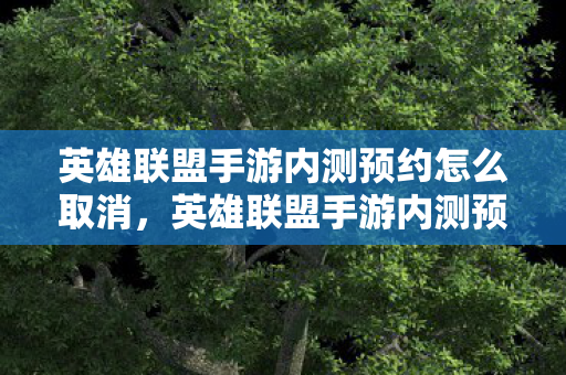 英雄联盟手游内测预约怎么取消,英雄联盟手游内测预约全解析,如何抢占先机,率先体验经典对战? 英雄联盟手游内测预约怎么取消,英雄联盟手游内测预约全解析,如何抢占先机,率先体验经典对战?