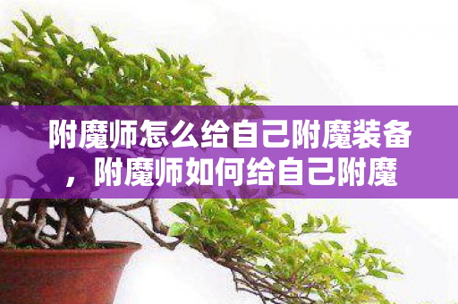 附魔师怎么给自己附魔装备,附魔师如何给自己附魔 附魔师怎么给自己附魔装备,附魔师如何给自己附魔