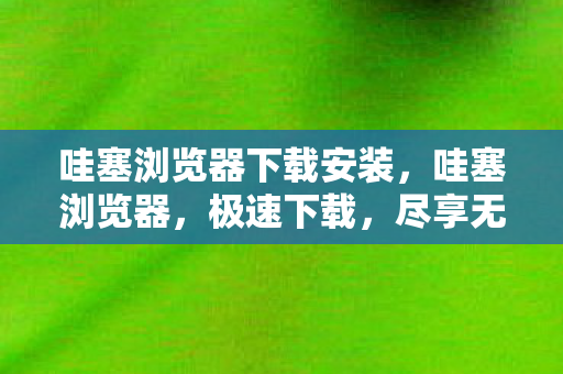 哇塞浏览器下载安装,哇塞浏览器,极速下载,尽享无限精彩 哇塞浏览器下载安装,哇塞浏览器,极速下载,尽享无限精彩