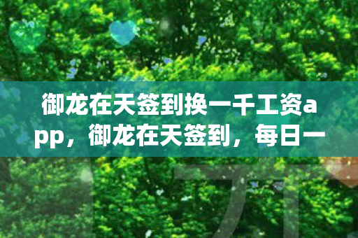 御龙在天签到换一千工资app，御龙在天签到，每日一签，开启传奇之旅