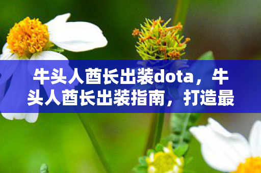 牛头人酋长出装dota,牛头人酋长出装指南,打造最强辅助的装备搭配 牛头人酋长出装dota,牛头人酋长出装指南,打造最强辅助的装备搭配