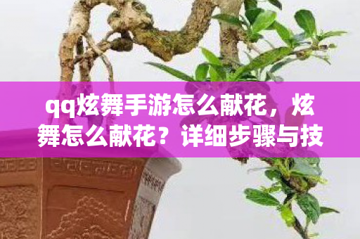 qq炫舞手游怎么献花,炫舞怎么献花?详细步骤与技巧分享 qq炫舞手游怎么献花,炫舞怎么献花?详细步骤与技巧分享
