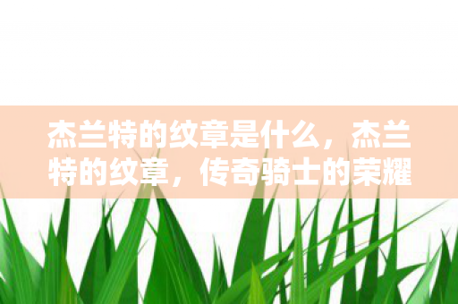 杰兰特的纹章是什么，杰兰特的纹章，传奇骑士的荣耀象征