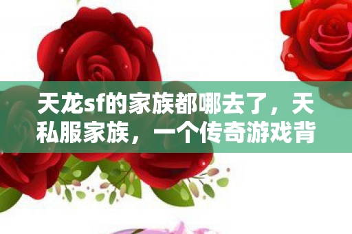 天龙sf的家族都哪去了,天私服家族,一个传奇游戏背后的故事 天龙sf的家族都哪去了,天私服家族,一个传奇游戏背后的故事